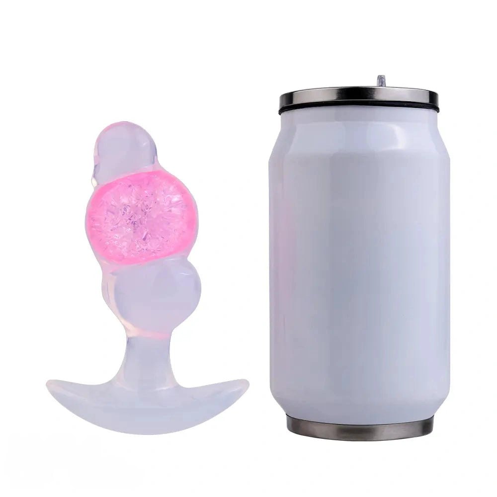 Glitter silicone butt plug, photo 6