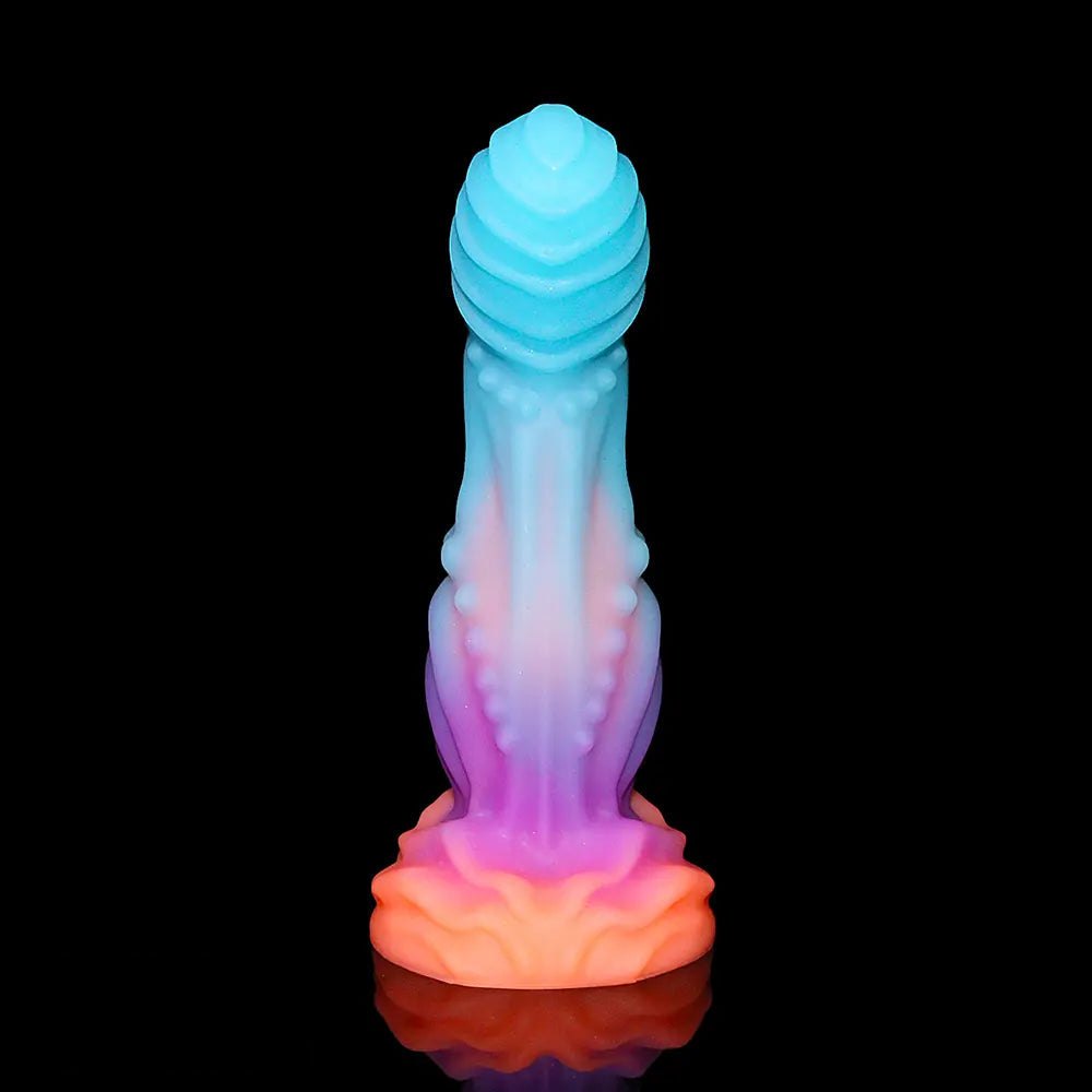 #1 swirled glitter fantasy dildo
