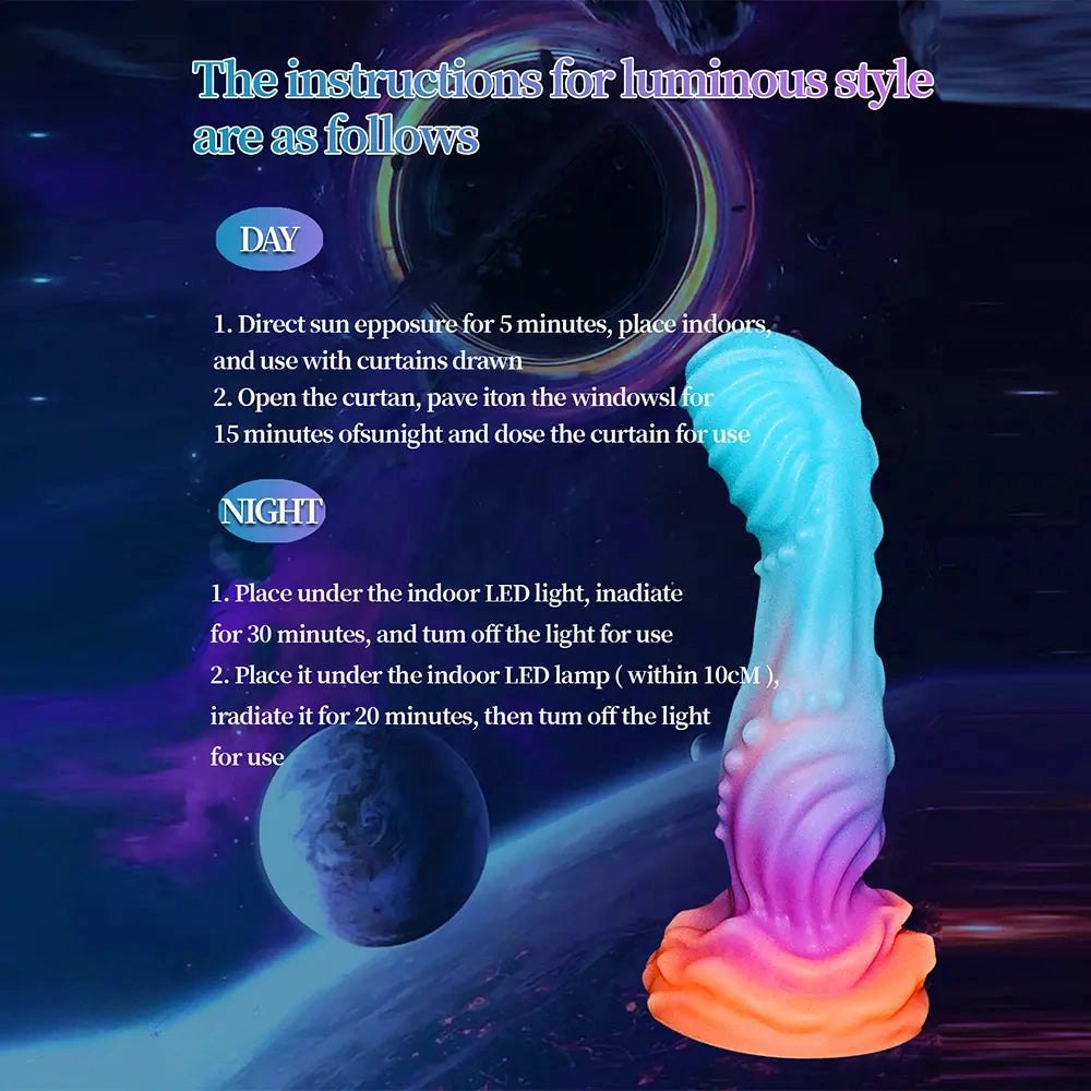 Swirled glitter fantasy dildo, photo 10