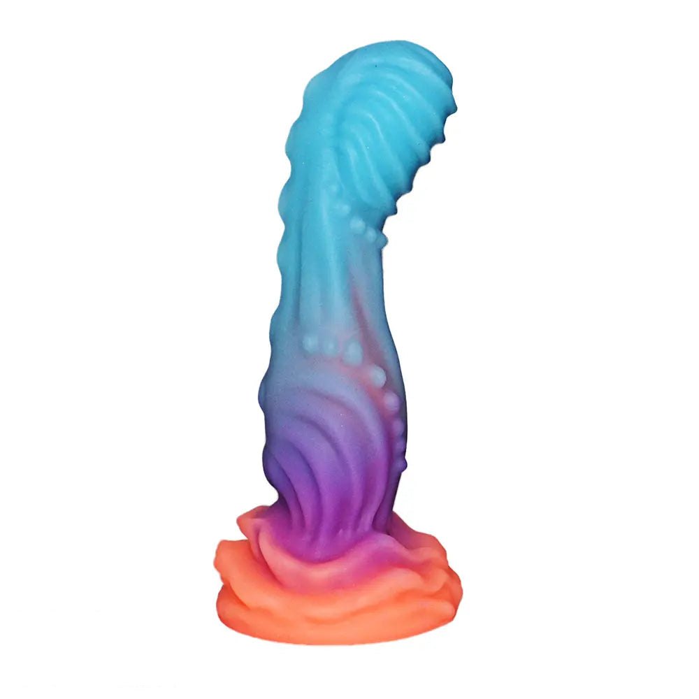 Swirled glitter fantasy dildo, photo 2