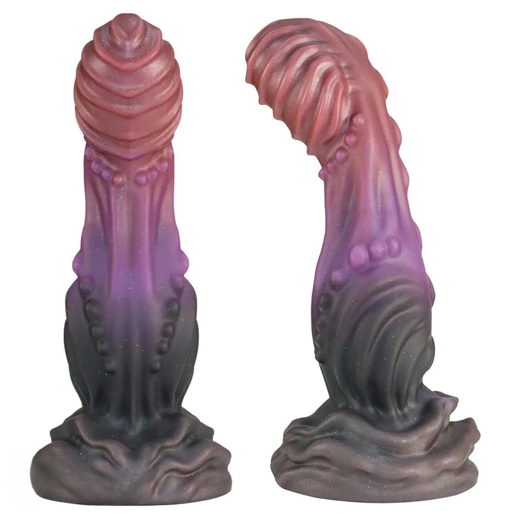 Swirled glitter fantasy dildo, photo 3