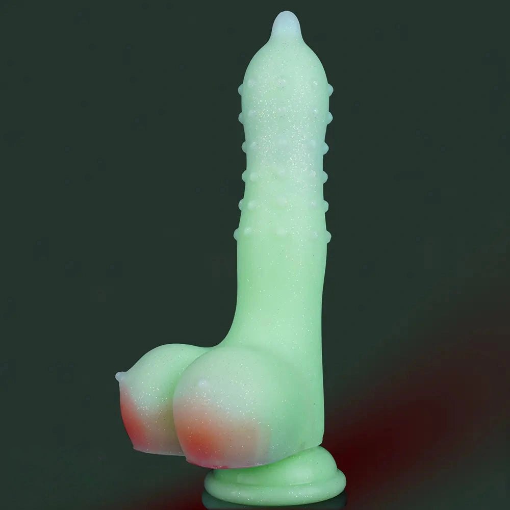 Green glow monster dildo, photo 1