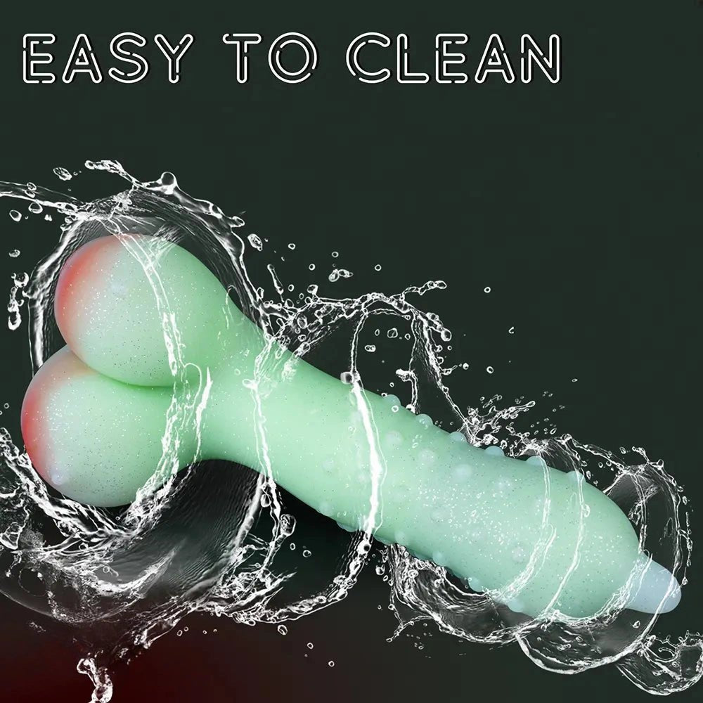 Green glow monster dildo, photo 2