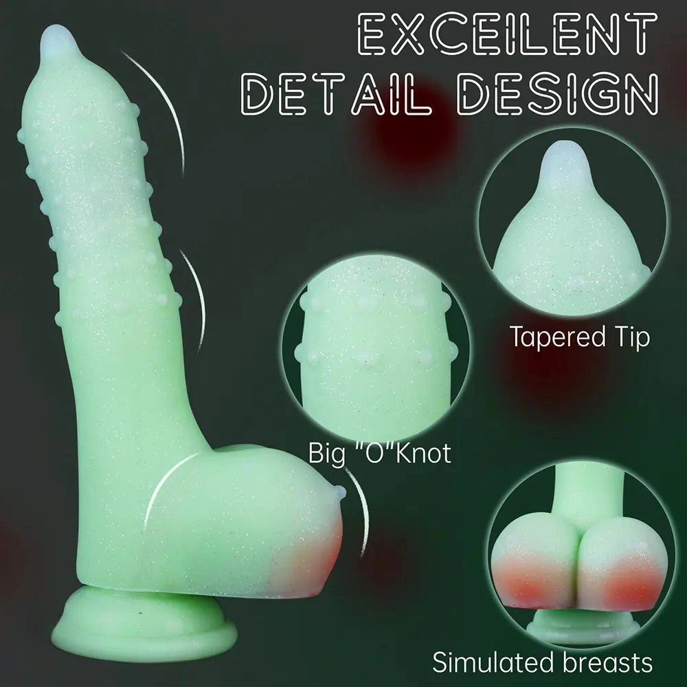 Green glow monster dildo, photo 5