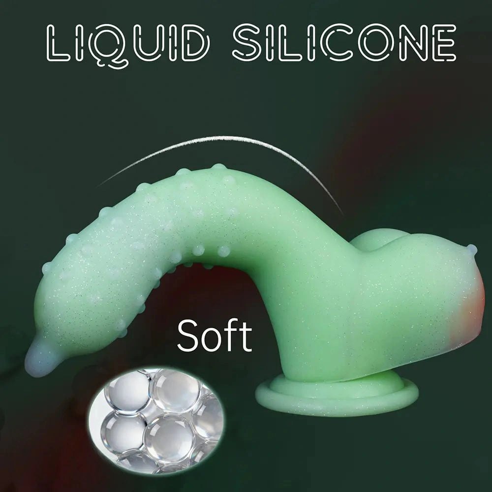 Green glow monster dildo, photo 6