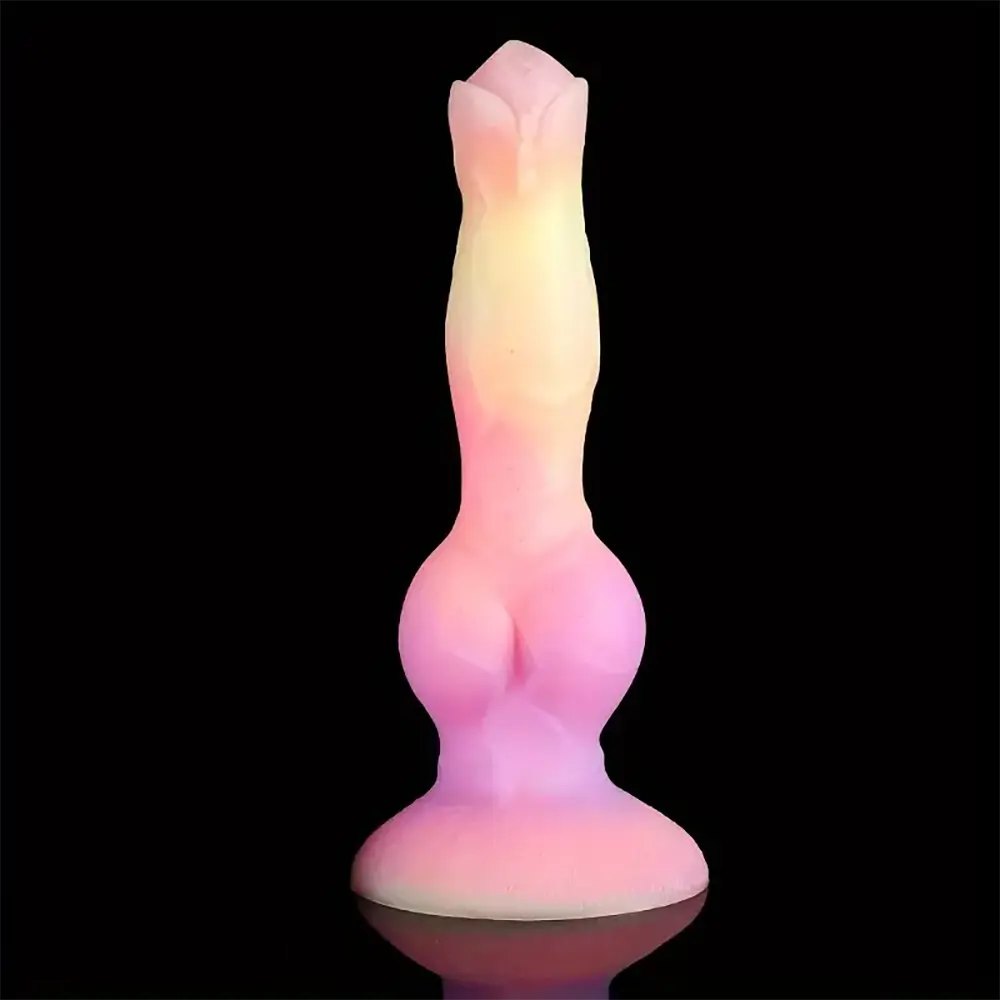 #1 glow-in-the-dark silicone fantasy dildo