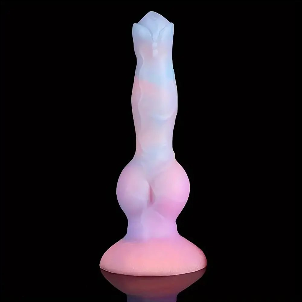 #2 glow-in-the-dark silicone fantasy dildo