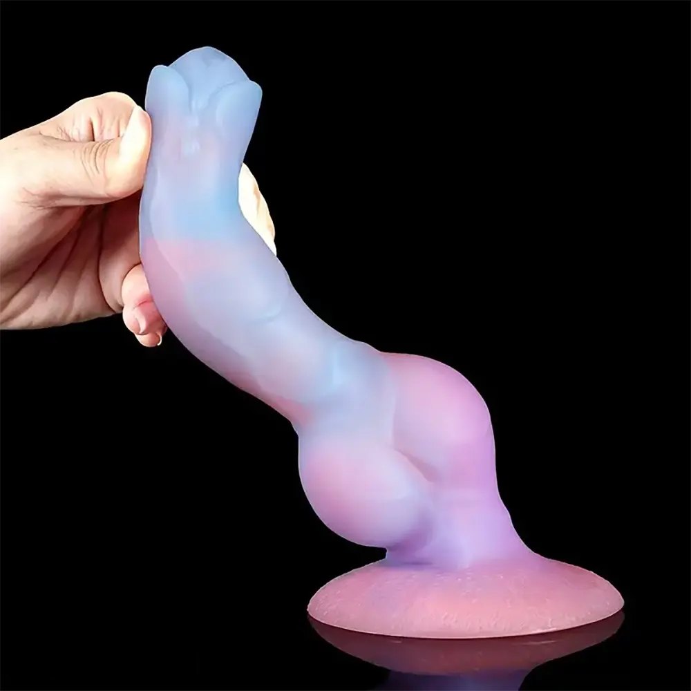 Glow-in-the-dark silicone fantasy dildo, photo 3