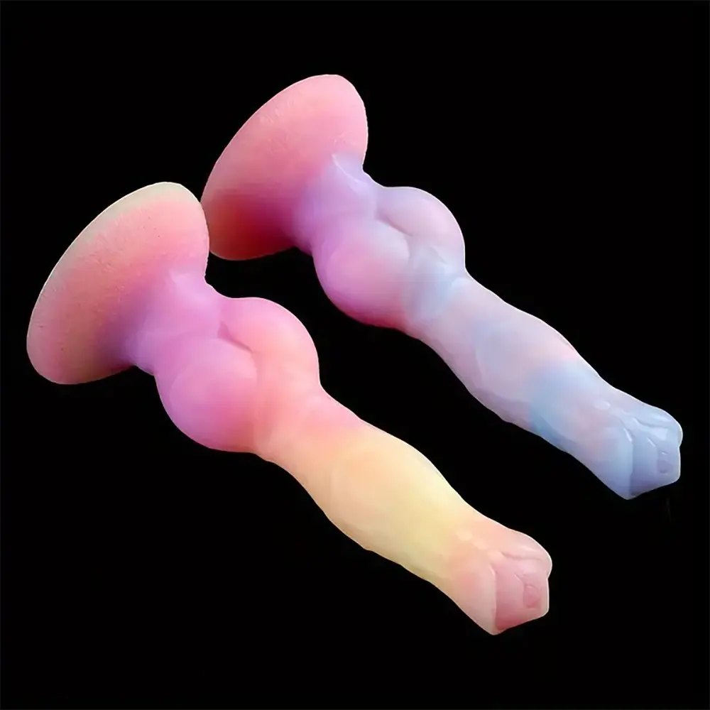 Glow-in-the-dark silicone fantasy dildo, photo 4
