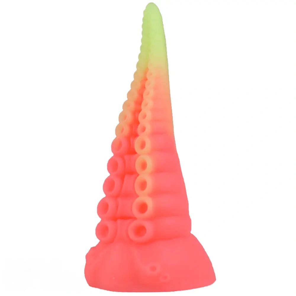 luminous B pink and blue glow in the dark tentacle dildo