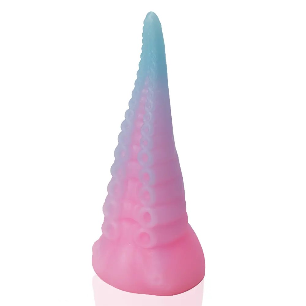 Pink and blue glow in the dark tentacle dildo, photo 10