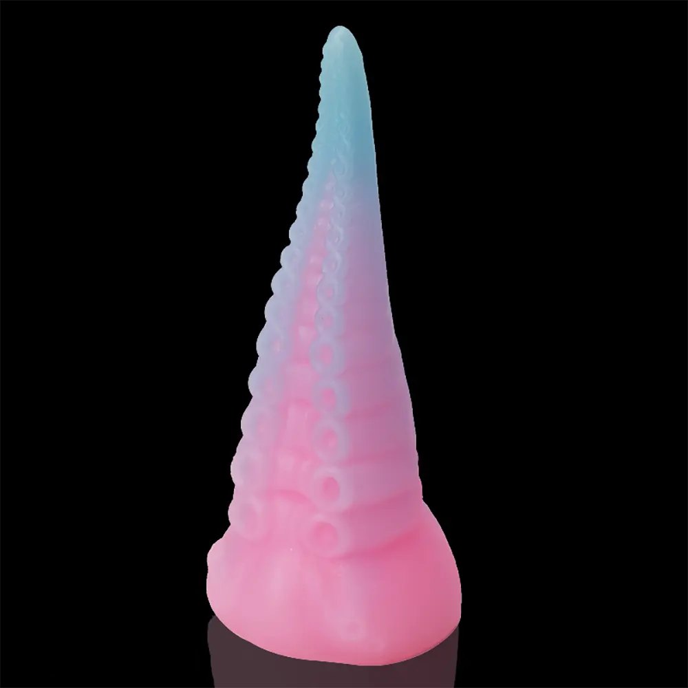 Pink and blue glow in the dark tentacle dildo, photo 6