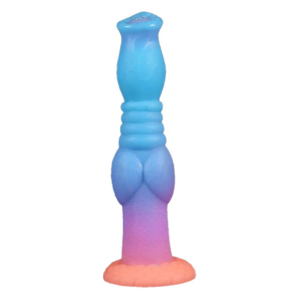 Glow in the dark knot style animal dildo, photo 1
