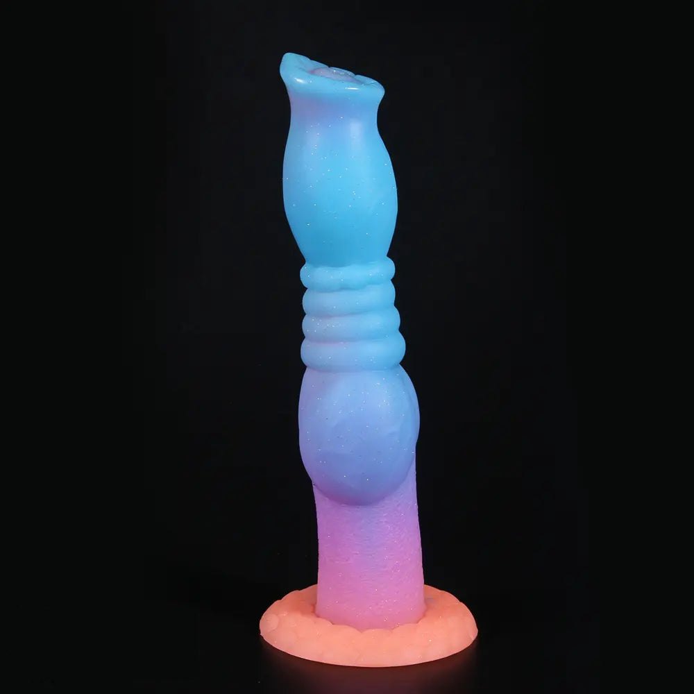 Glow in the dark knot style animal dildo, photo 3