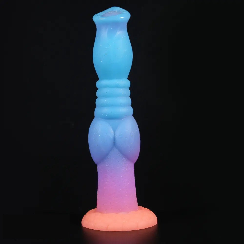 Glow in the dark knot style animal dildo, photo 6