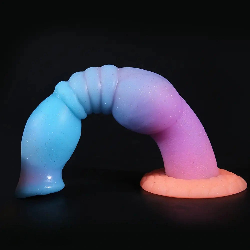 Glow in the dark knot style animal dildo, photo 7