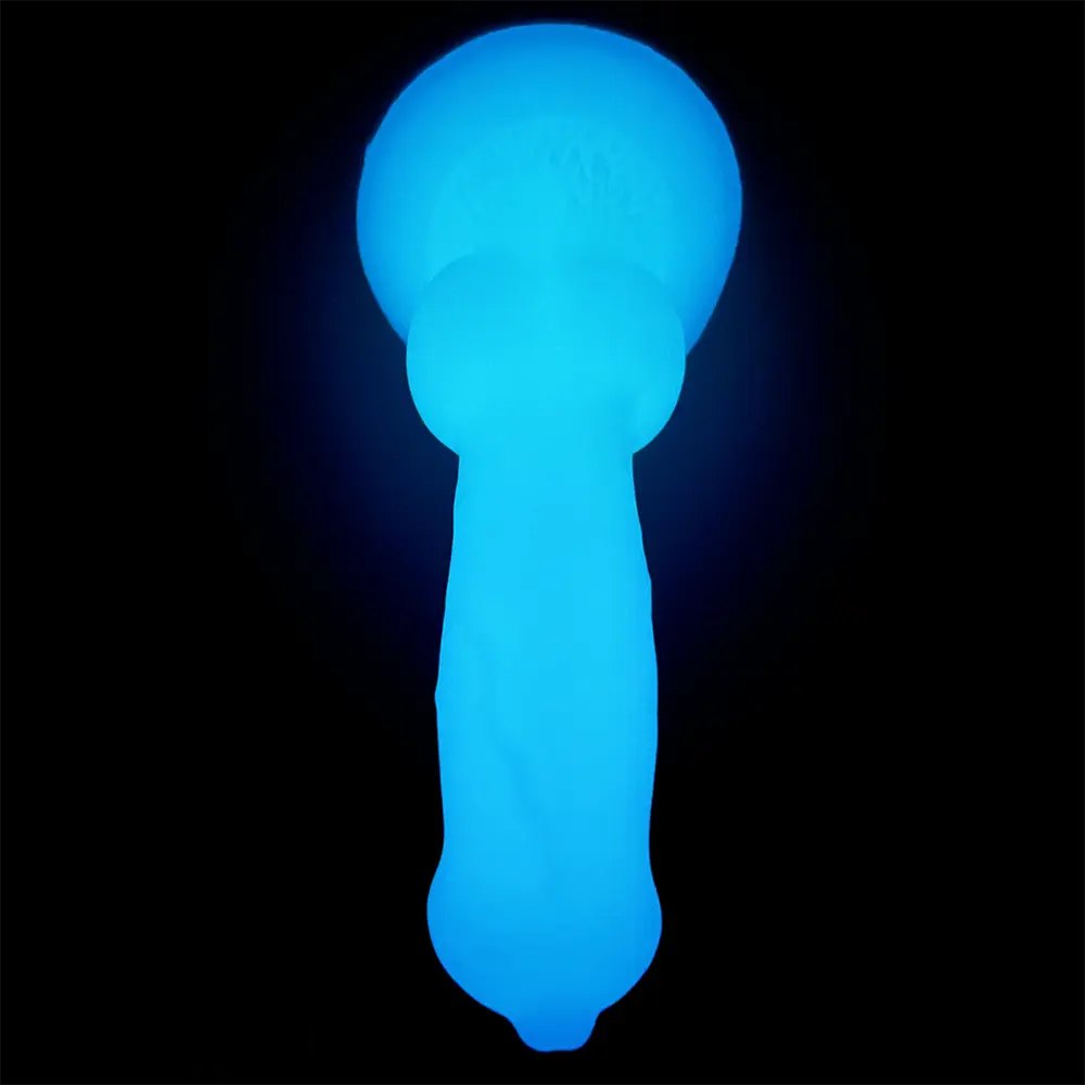 Luminous silicone knotted dog dildo, photo 13