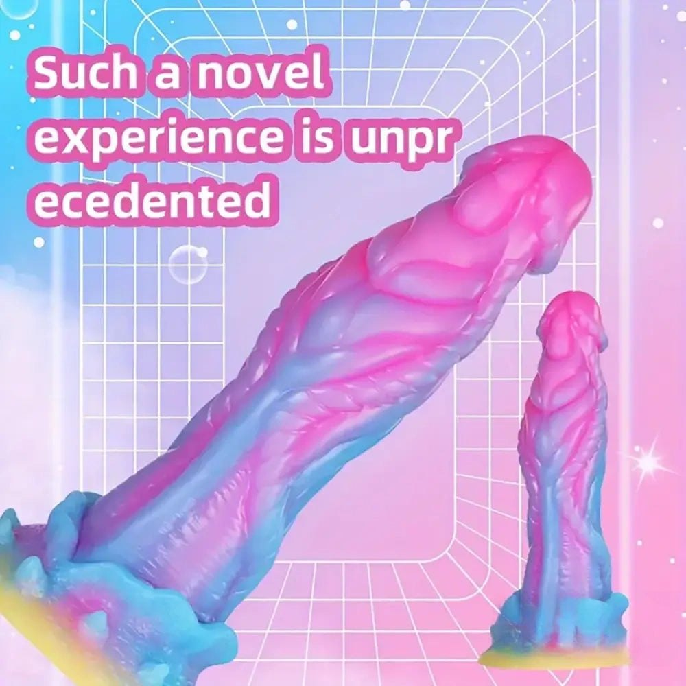 Glow in the dark monster fantasy dildo, photo 5