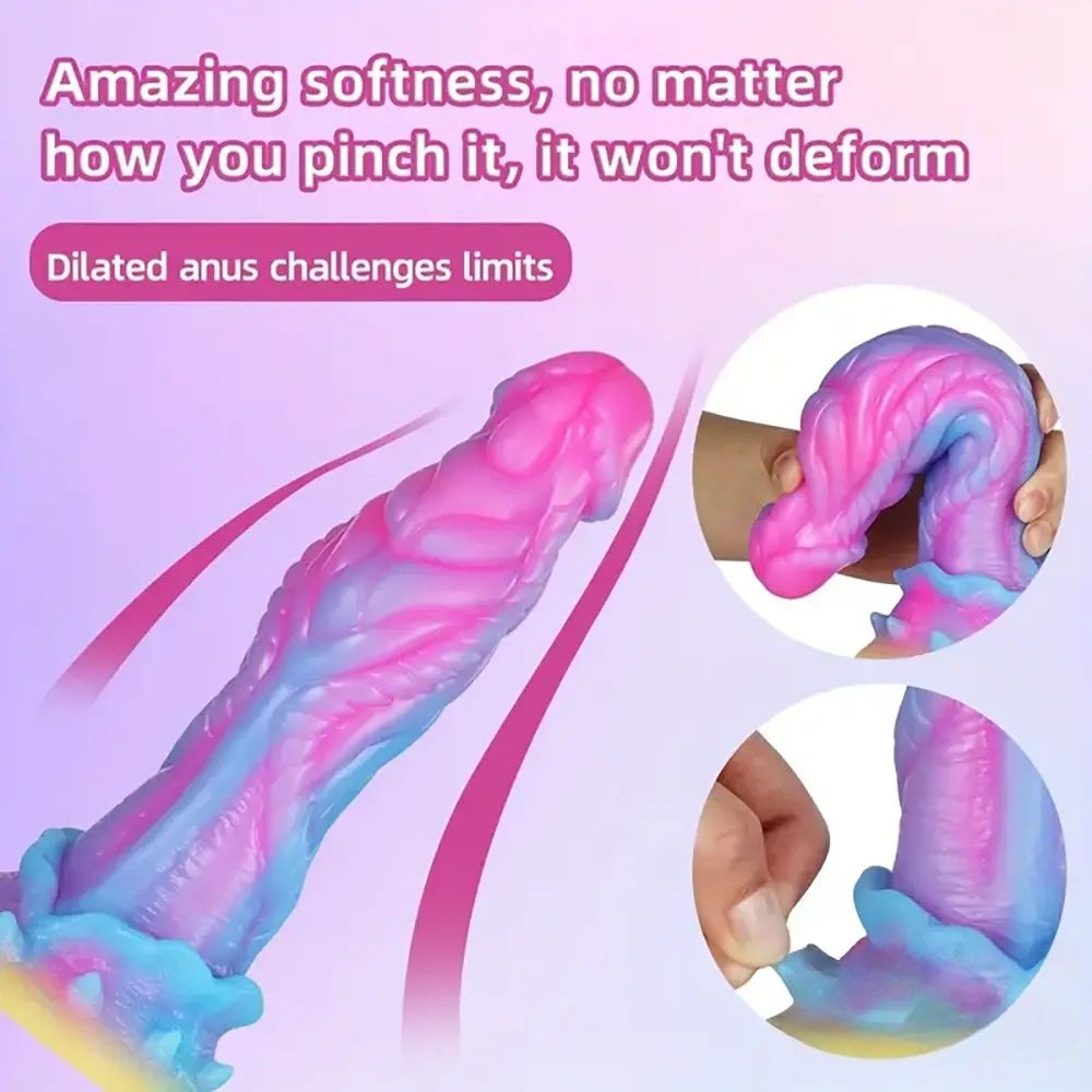 Glow in the dark monster fantasy dildo, photo 6