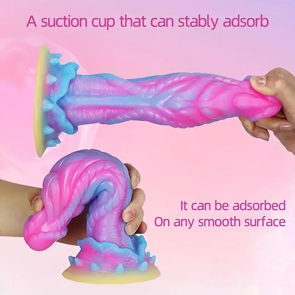 Glow in the dark monster fantasy dildo, photo 7