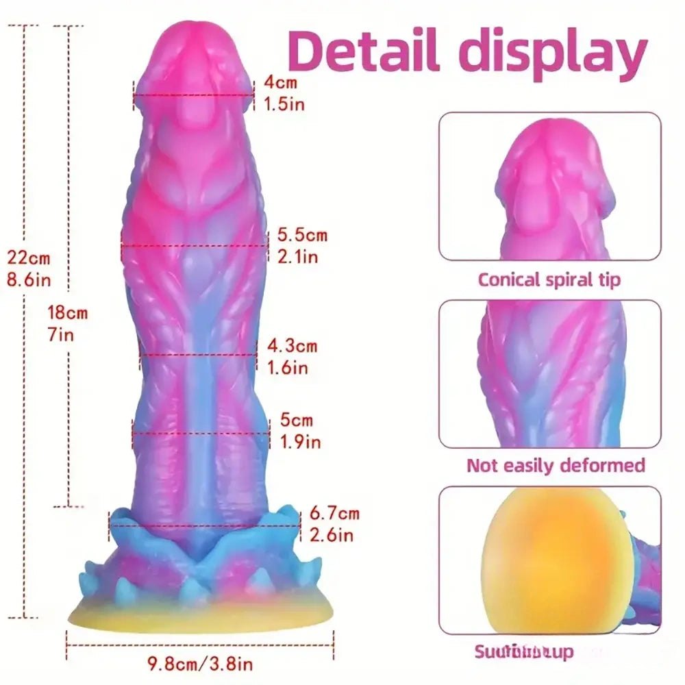 Glow in the dark monster fantasy dildo, photo 9
