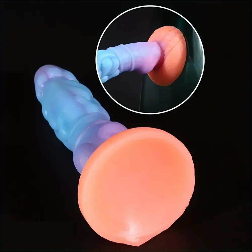 Glow in the dark mushroom head knot dildo, photo 4