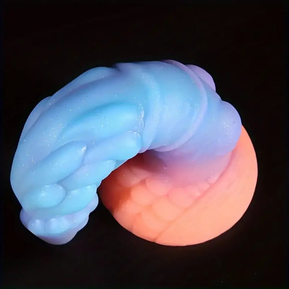 Glow in the dark mushroom head knot dildo, photo 5