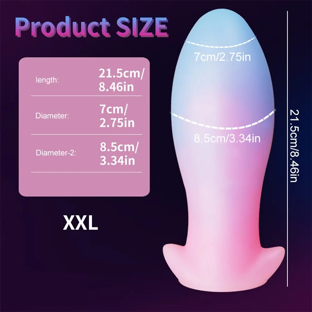 luminous A glow-in-the-dark silicone anal plug