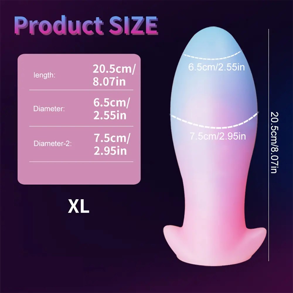 luminous A glow-in-the-dark silicone anal plug