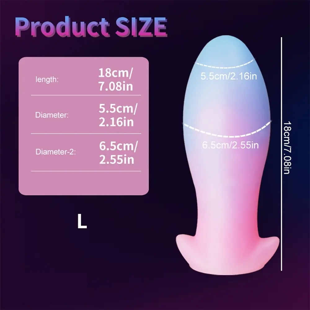 luminous A glow-in-the-dark silicone anal plug
