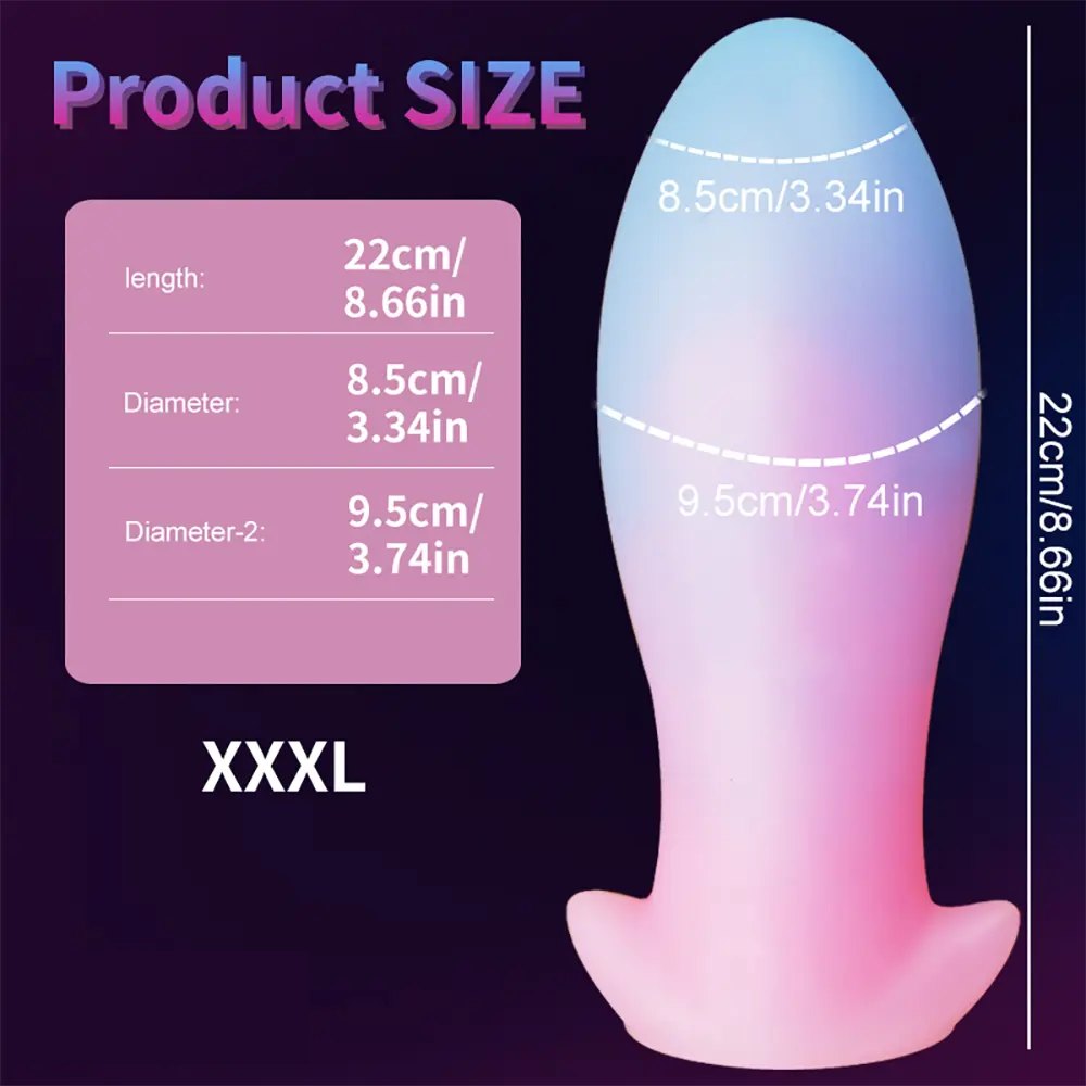luminous A glow-in-the-dark silicone anal plug