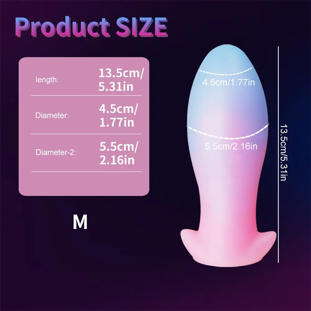 luminous A glow-in-the-dark silicone anal plug