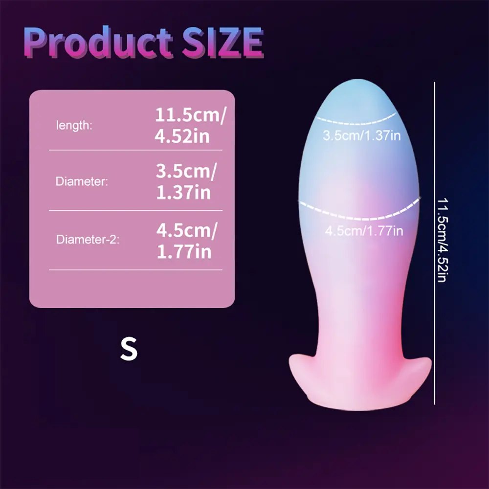 luminous A glow-in-the-dark silicone anal plug