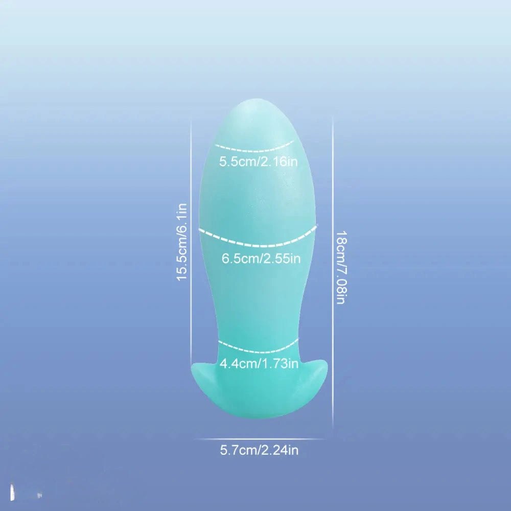 luminous B glow-in-the-dark silicone anal plug