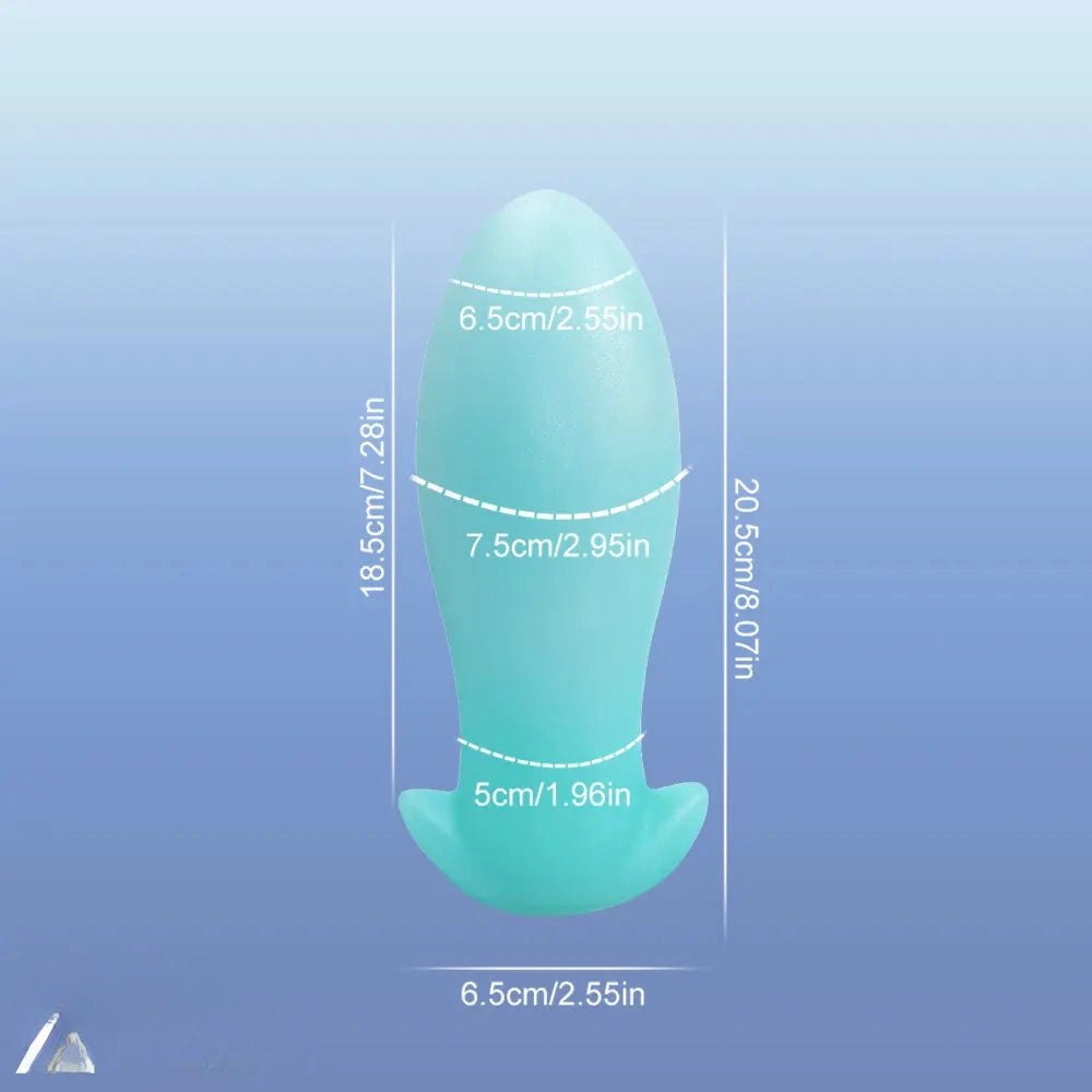 luminous B glow-in-the-dark silicone anal plug