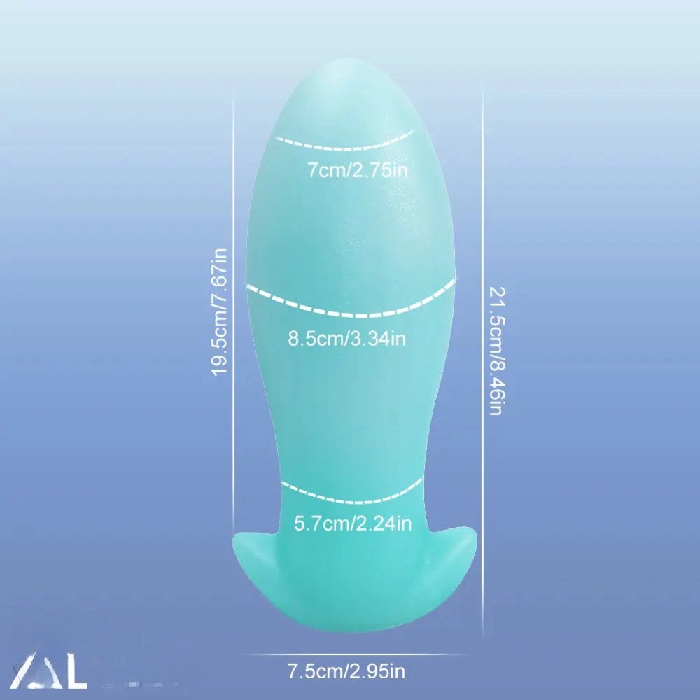 luminous B glow-in-the-dark silicone anal plug