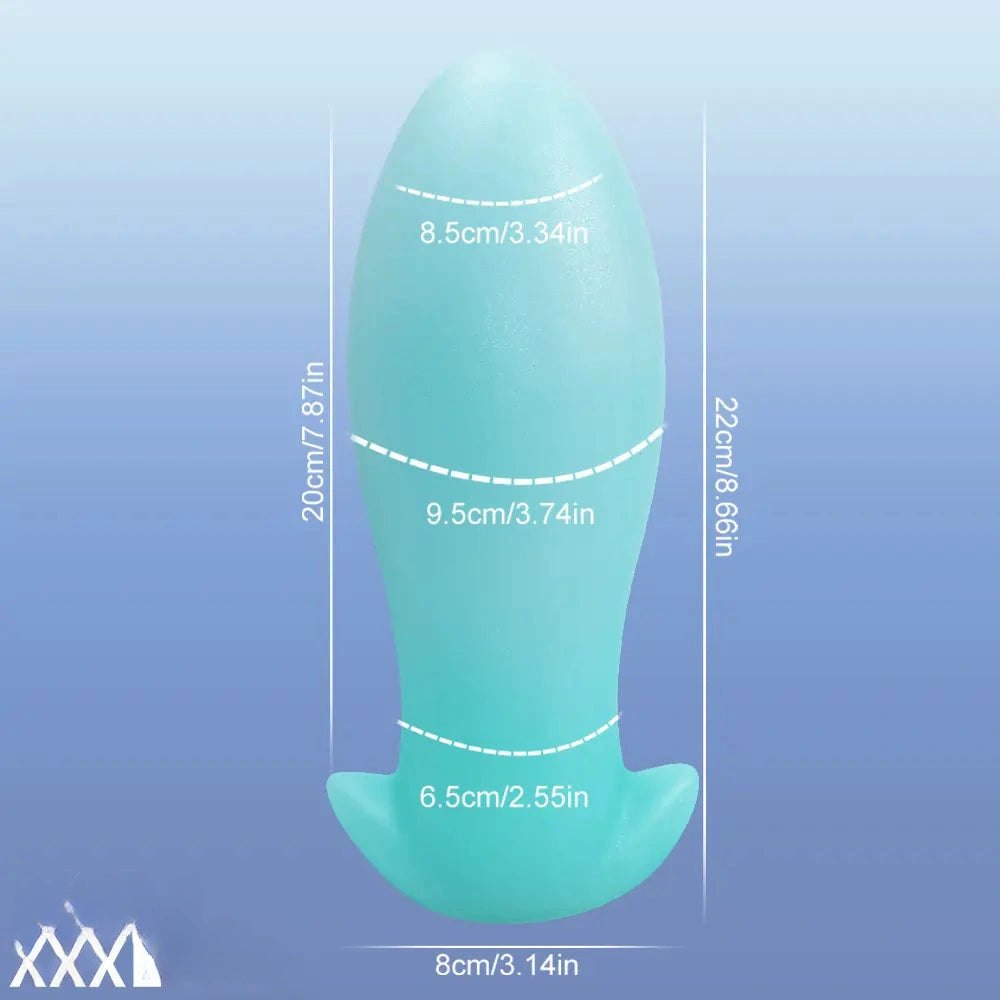 luminous B glow-in-the-dark silicone anal plug
