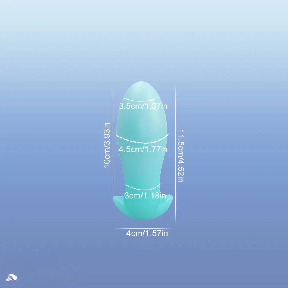 luminous B glow-in-the-dark silicone anal plug