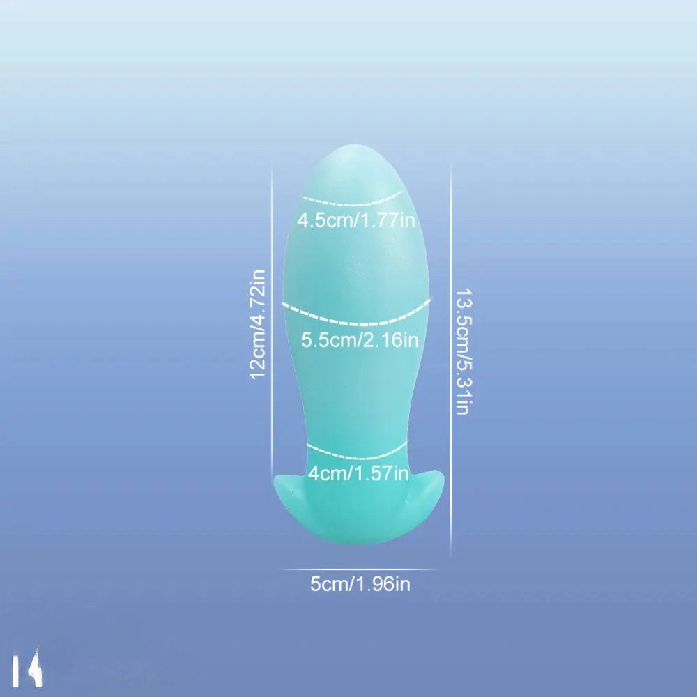 luminous B glow-in-the-dark silicone anal plug