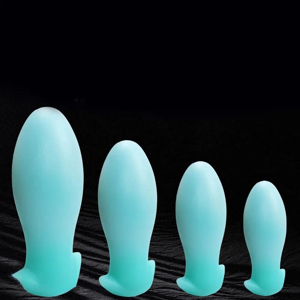 Glow-in-the-dark silicone anal plug, photo 14