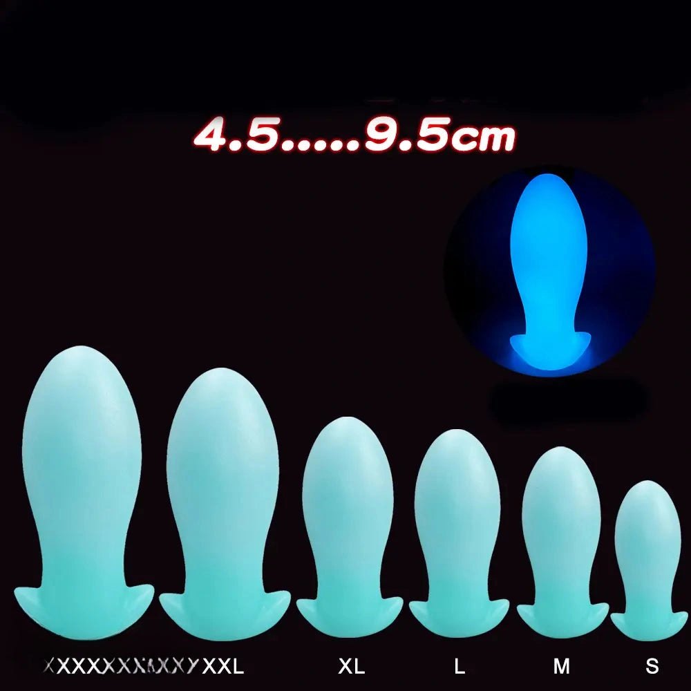 Glow-in-the-dark silicone anal plug, photo 6
