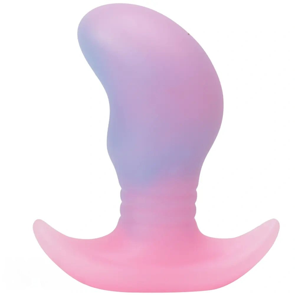 Small luminous silicone butt plug, photo 1
