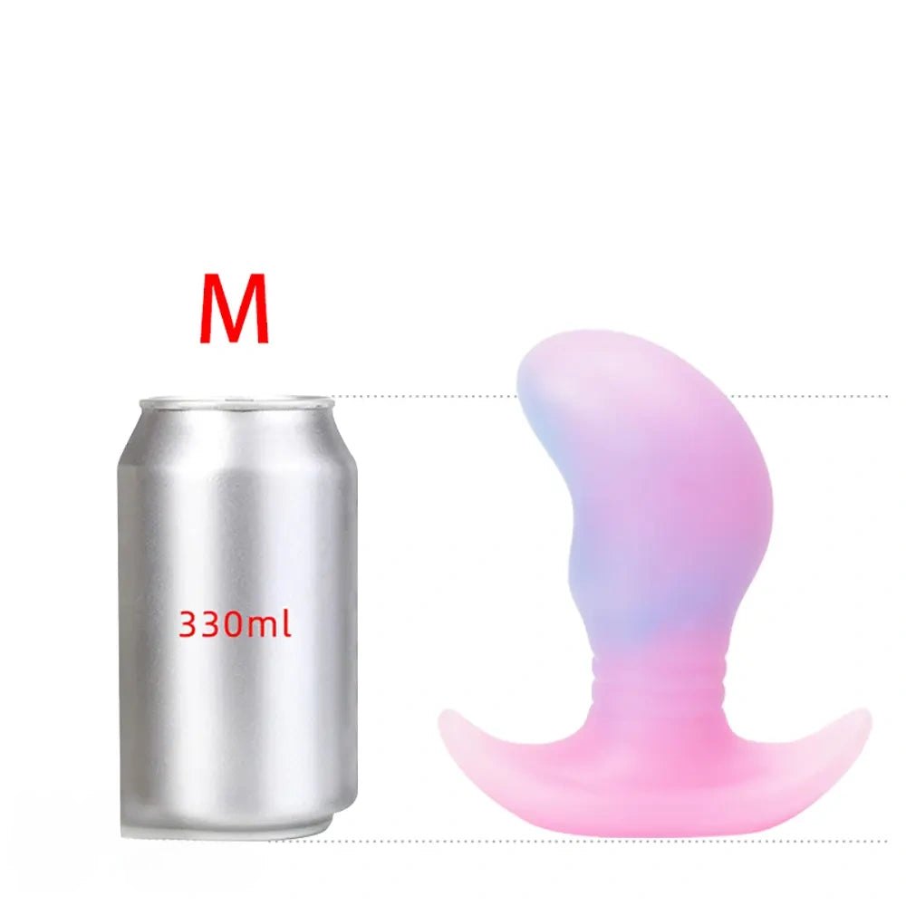 Small luminous silicone butt plug, photo 10