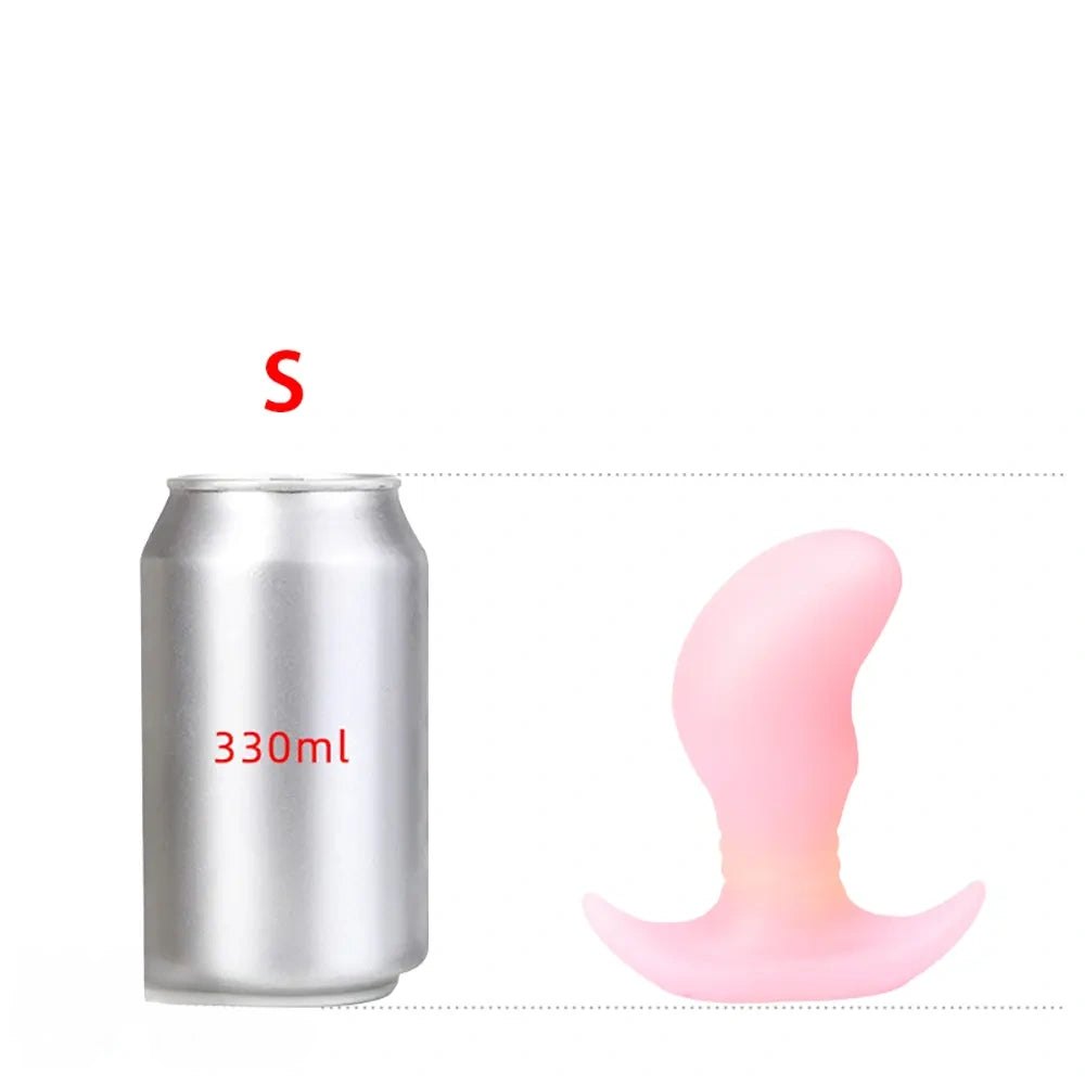 Small luminous silicone butt plug, photo 12