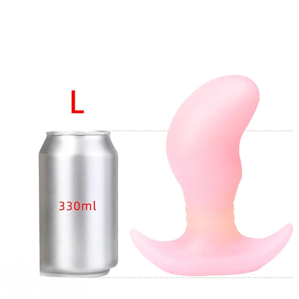 Small luminous silicone butt plug, photo 14