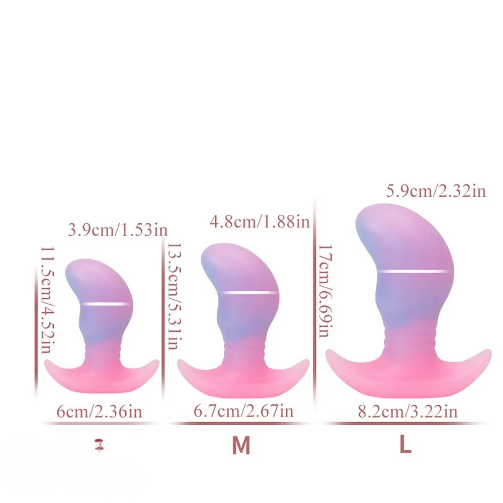 Small luminous silicone butt plug, photo 15