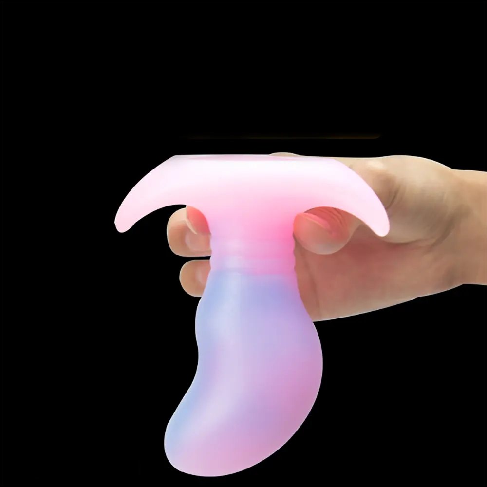Small luminous silicone butt plug, photo 6