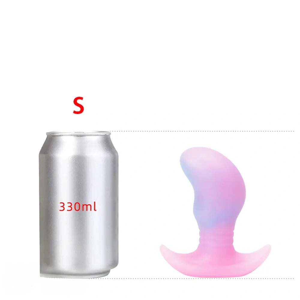 Small luminous silicone butt plug, photo 9