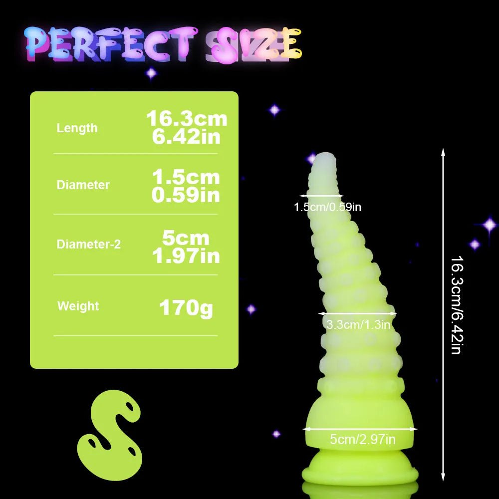 #1 glow tentacle fantasy dildo