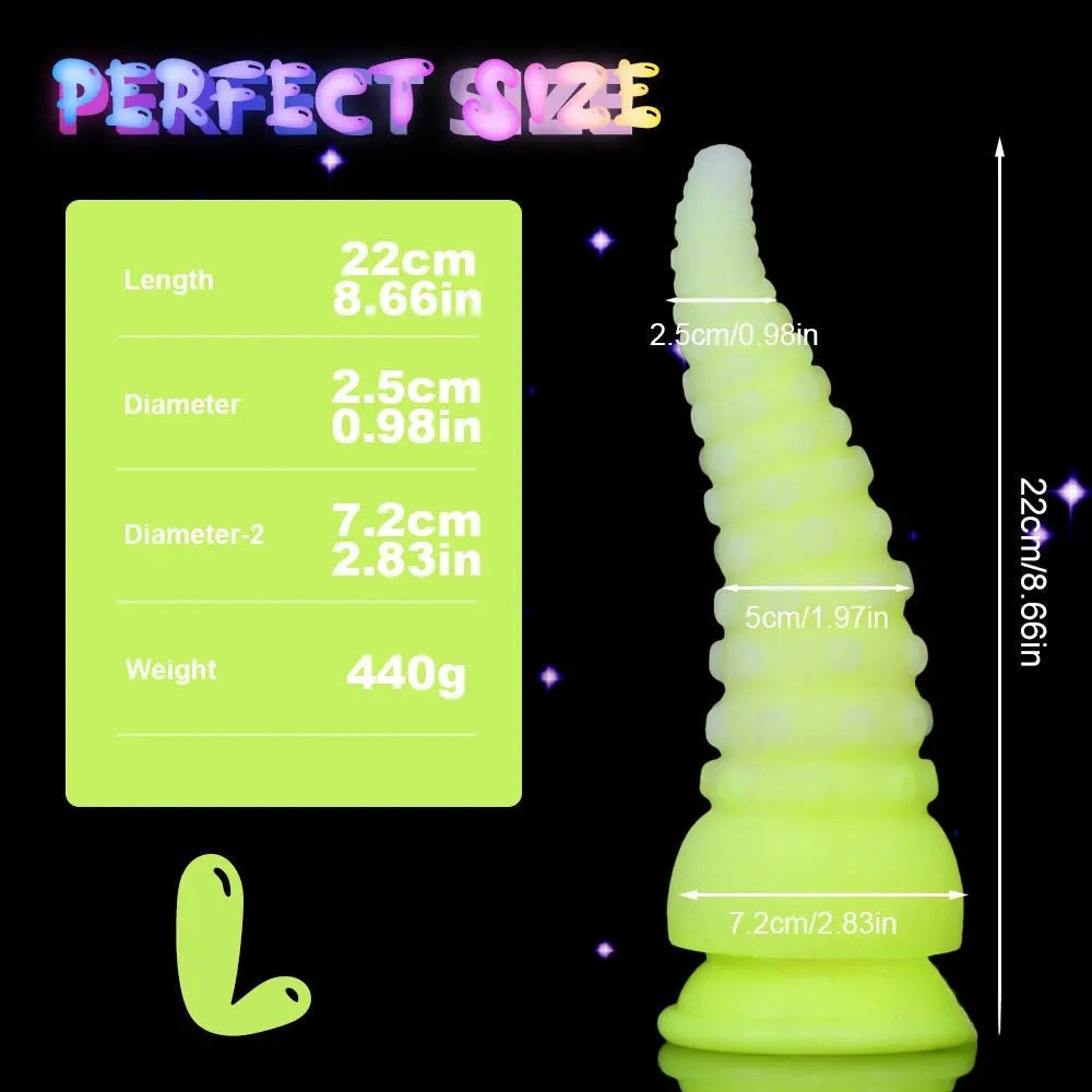 #1 glow tentacle fantasy dildo